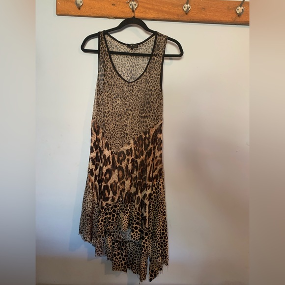 Boutique dress Caroline morgan mini / midi dress mesh sheer - Picture 4 of 14